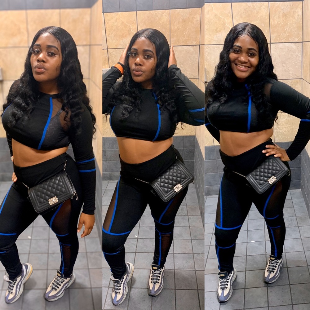 Transparent two piece set